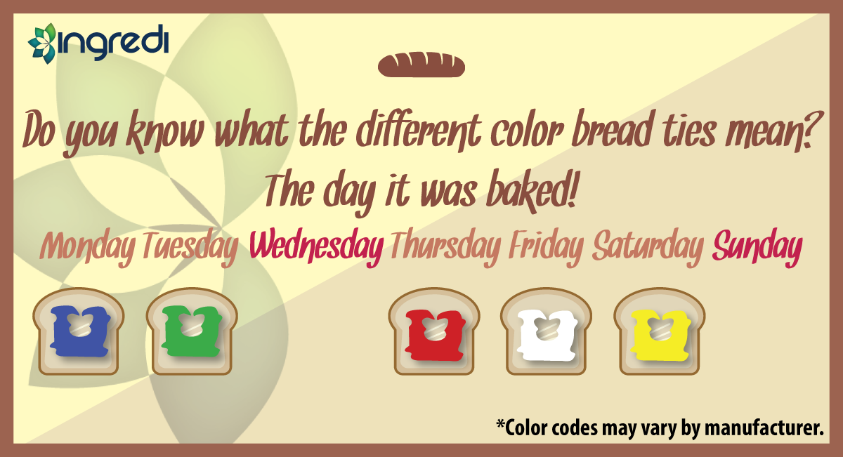 bread tag color code